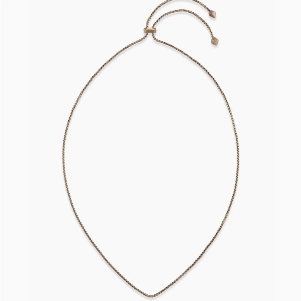 Kendra Scott Adjustable Chain Necklace In Vintage Gold ✨